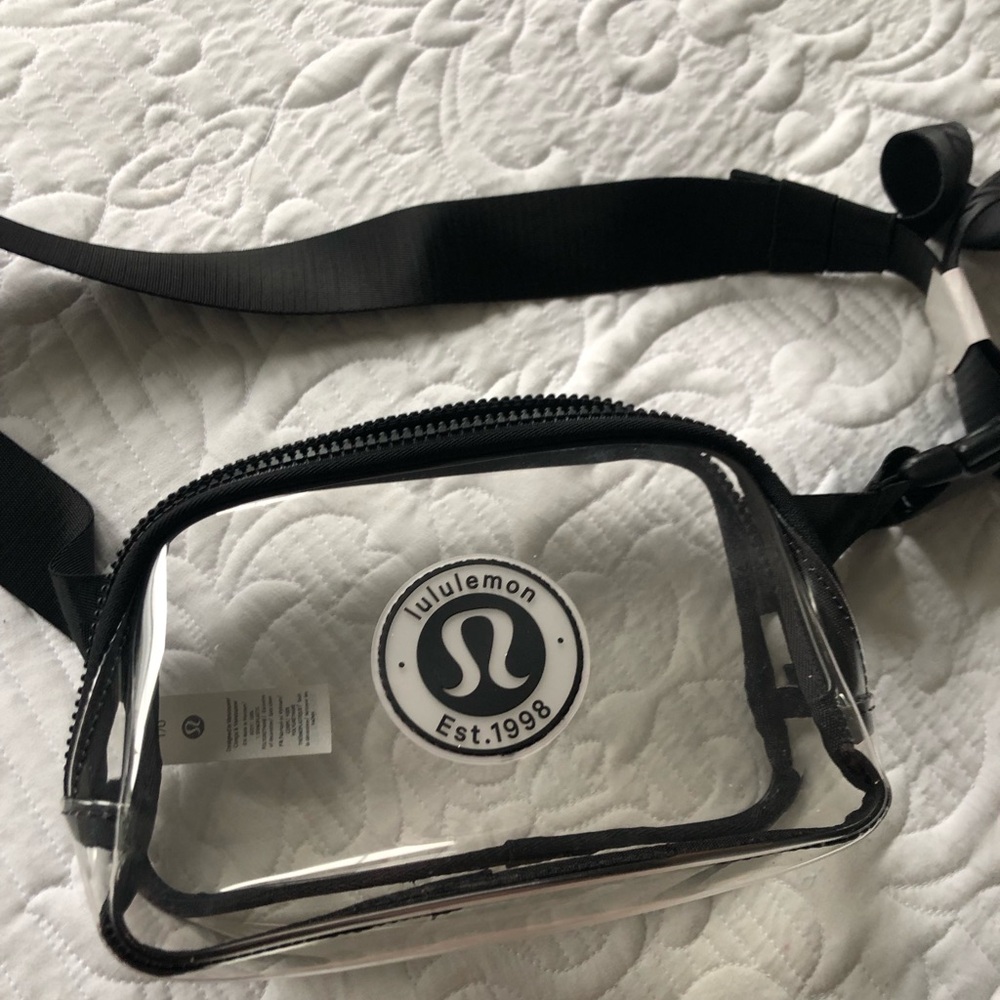 Lululemon Transparent Pouch with Black Trim